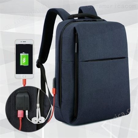 024双肩包工厂定制印LOGO小米同款背包15寸双肩电脑包外贸usb背包