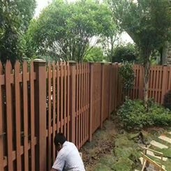 德晟定制花园别墅木塑围栏 河道防腐木护栏 耐候性强