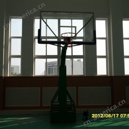 供应晶康牌10002型手动液压折叠篮球架 厂家生产销售质优价廉品质保障