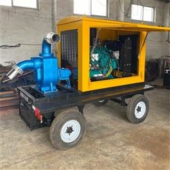 成德 自吸柴油泵车 排涝灌溉移动水泵 防汛抗旱柴油泵车