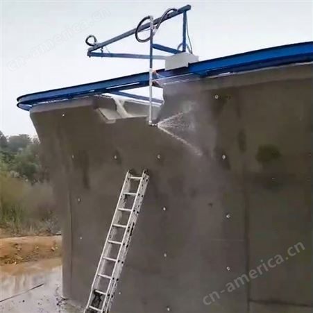 桥墩喷淋养护系统 墩身自动喷淋装置 旋转喷淋墩身养护设备