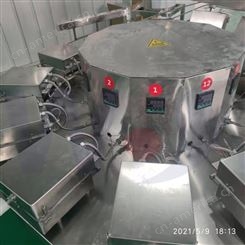 大米嘎巴制作机器厂家 自动风吹饼机定量生产