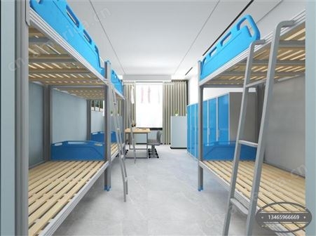 四人学生上下床宿舍公寓床学校单位工地可用铁架床
