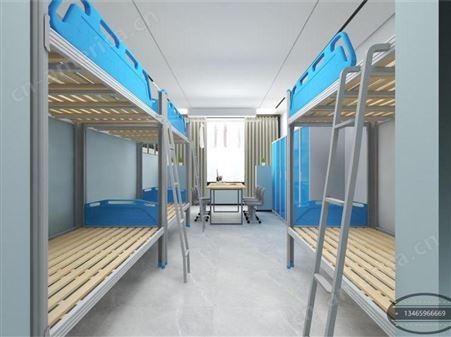四人学生上下床宿舍公寓床学校单位工地可用铁架床