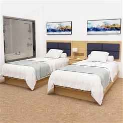 博德森酒店家具标间客房床全套宾馆公寓民宿板式床定制