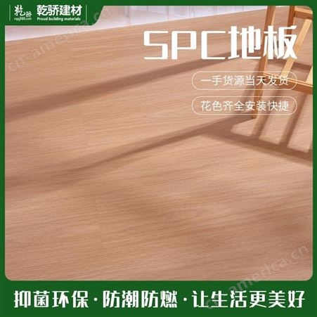 SPC除甲醛地板 PVC地板工厂 SPC新型环保地板 乾骄建材 绿色环保