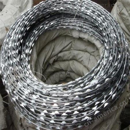 刀片刺绳 刺笼 唯佳金属网 优质低碳钢丝 质量保障