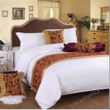 棉田里酒店床上用品四件套 全棉1.8米 2米多规格双人床宾馆 可定制