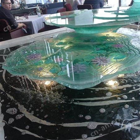 上海 玉娇 水景玻璃加工 艺术玻璃水景 来样加工