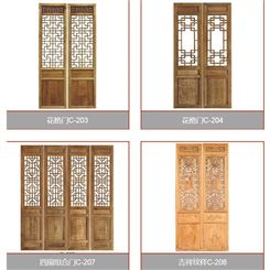 寺庙仿古门窗 仿古门头门窗设计定制 木雕门头门窗